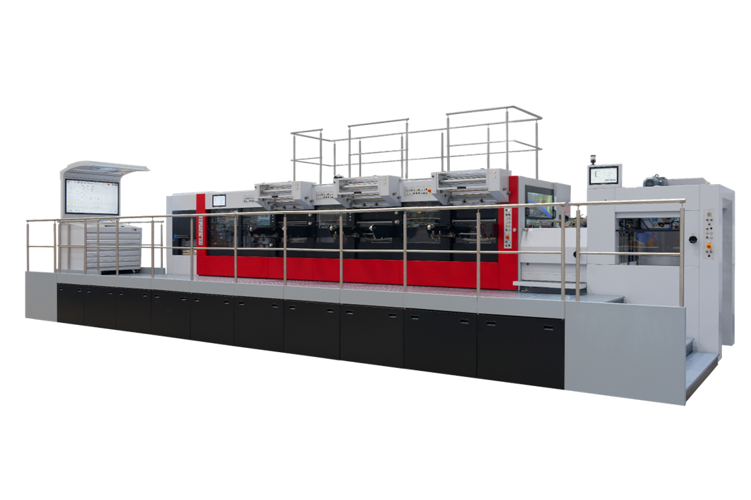 MK3920FFCSB平壓平三機組燙金模切機
最高速度6000張/小時,快速換版、一鍵設定